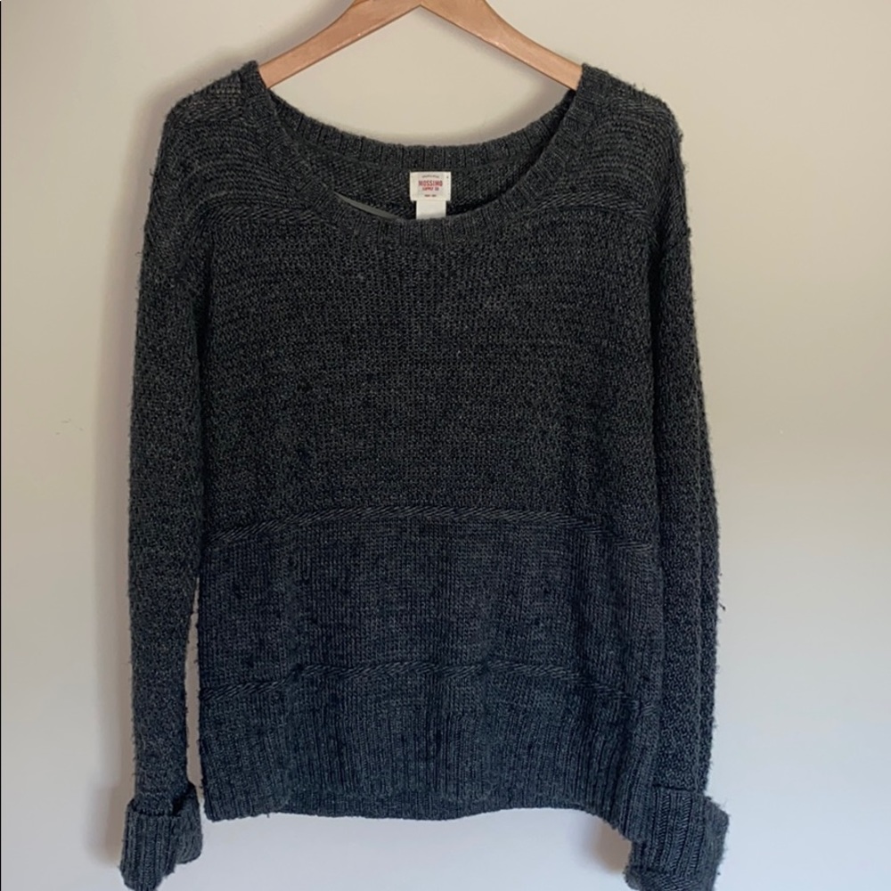 Gray Target Sweater
